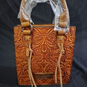 Brown Wrangler Leather Tote Bag